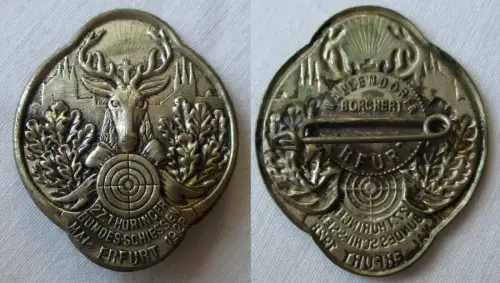 seltenes Abzeichen 27.Thüringer Bundesschiessen 1928 in Erfurt (139646)