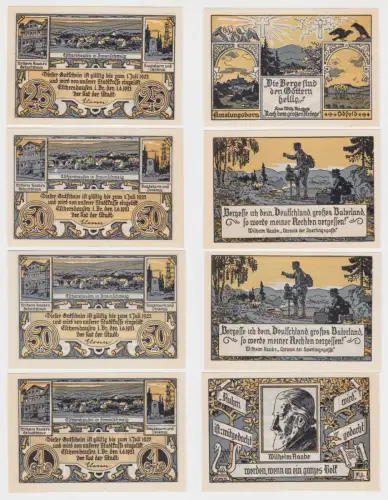 4 Banknoten Notgeld Stadt Eschershausen 1921 (137514)