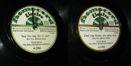 156124 Schellackplatte Homocord Zwei rote Rosen, ein zarter Kuß + Sag' Du zu mir