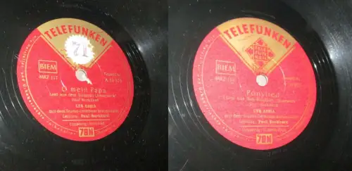 155980 Schellackplatte Telefunken O mein Papa + Ponylied / Lys Assia