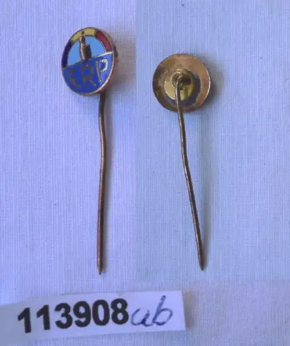 alte emaillierte Anstecknadel Kegeln FRP Rumänien ? (113908)