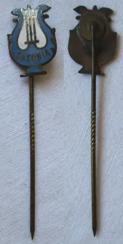 emaillierte Anstecknadel Gesangsverein Saxonia um 1920 (125779)