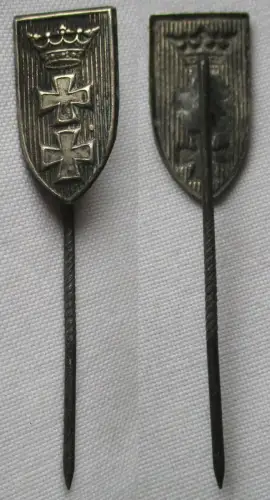 seltenes altes Abzeichen Anstecknadel Stadtwappen Danzig Gdańsk (155383)