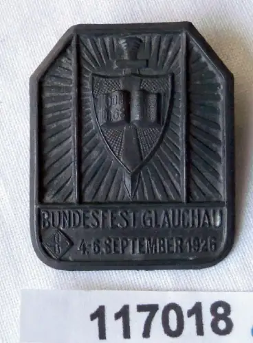 altes Abzeichen Bundesfest Glauchau 4.-6.September 1926 (117018)