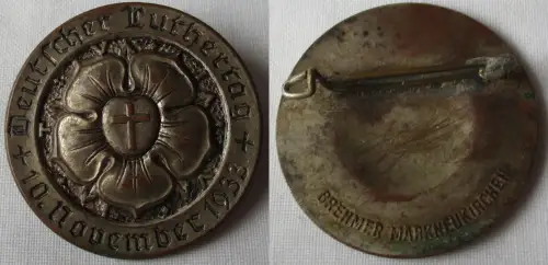 Abzeichen Deutscher Luthertag 10.November 1933 Brehmer Markneukirchen (163354)