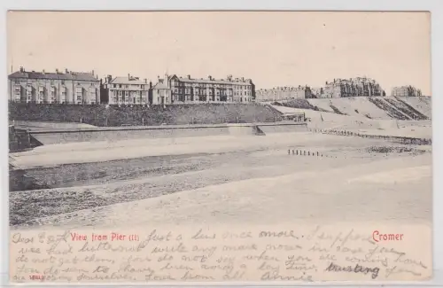 902404 AK Cromer - View from Pier, Uferpromenade