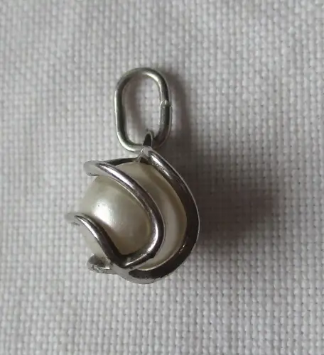 charmante 925er Sterling Silber Ketten Anhänger mit kleiner Perle (163258)
