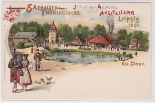 902399 AK Sächsisch-Thüringische Industrie- & Gewerbe Ausstellung Leipzig 1897