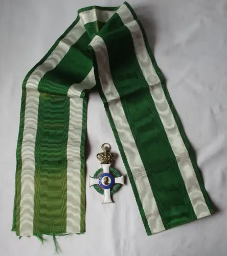 Sachsen Albrechtsorden Grosskreuz (mehrteilig) 2. Form Silber vergoldet (115472)