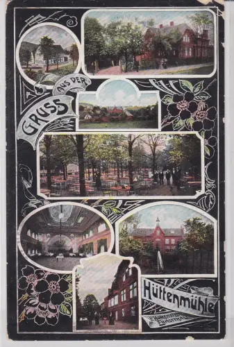 32974 Mehrbild AK Gruss aus der Hüttenmühle bei Hohenstein-Ernstthal 1907