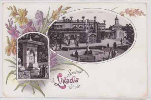 902700 Lithografie Mehrbild AK Souvenir de Livadia (Crimée)