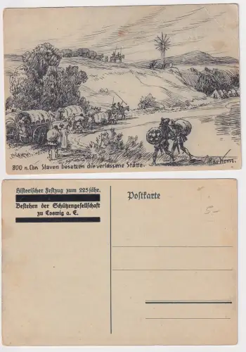 89890 AK Historischer Festzug zum 225jähr. Bestehen Schützengesellschaft Coswig