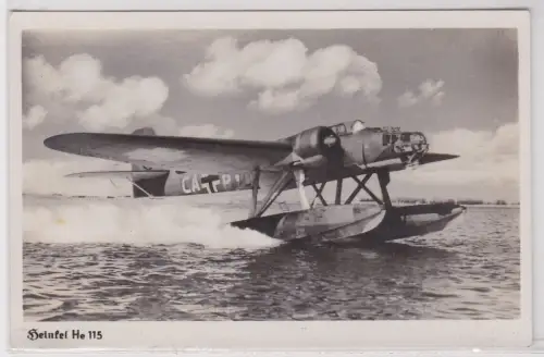 27154 Ak Wasserflugzeug Heinkel He 115 um 1935