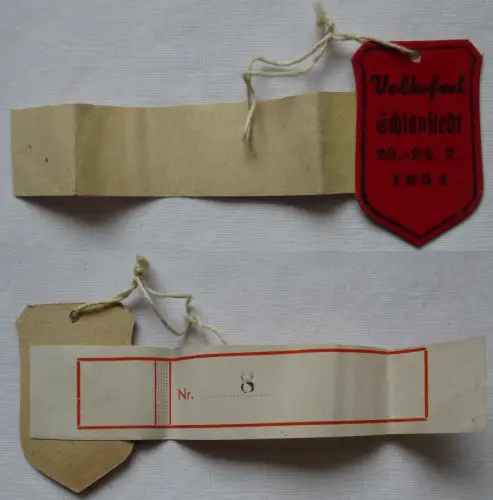 DDR Abzeichen Volksfest Schlanstedt 23.-25. Juli 1954 (120519)