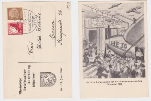 903911 GS Ak Rheinische Briefmarken Ausstellung Düsseldorf 1936
