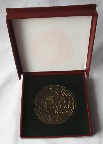 DDR Medaille 25 Jahre VEB Funkwerk Köpenick RFT 1974 (134983)