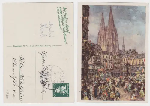 902729 Ganzsachen Ak Kölner Karneval 1939