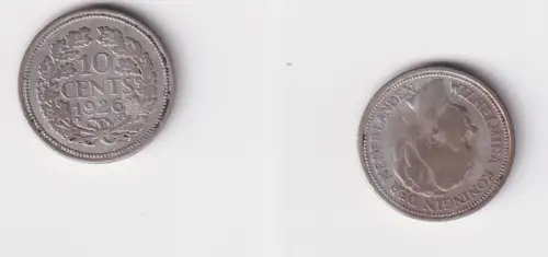 10 Cent Silber Münze Niederlande 1926 ss (155598)
