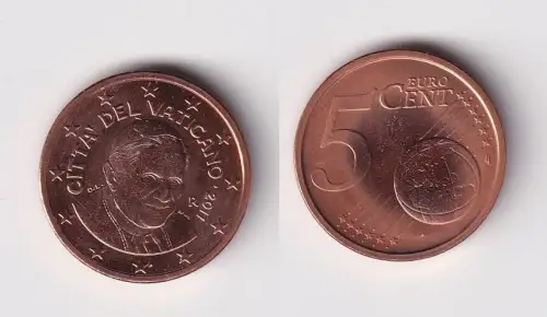 5 Cent Kupfer Münze Vatikan 2011 Papst Benedikt XVI. (157807)
