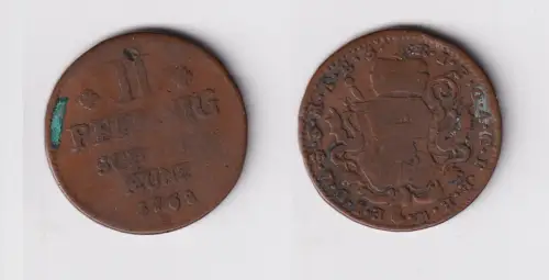 2 Pfennig Kupfer Münze Bistum Mainz 1768 S.M. (151858)