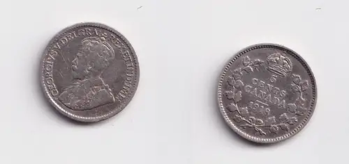 5 Cents Silber Münze Kanada Canada 1918 (146045)