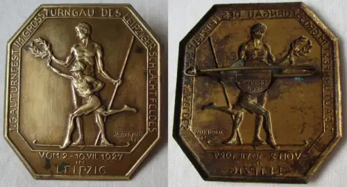 Abzeichen Gauturnfest im Grossturngau d. Leipziger Schlachtfeldes 1927 (164091)