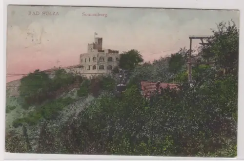 904237 Ak Bad Sulza - Sonnenburg und Gondelbahn 1909