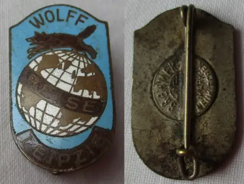seltenes Firmen Abzeichen Wolff Reise Leipzig Reisebüro (121145)