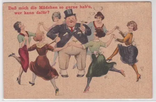 903836 Humor Ak "Daß mich die Mädchen so gerne hab´n wer kann dafür?" 1926