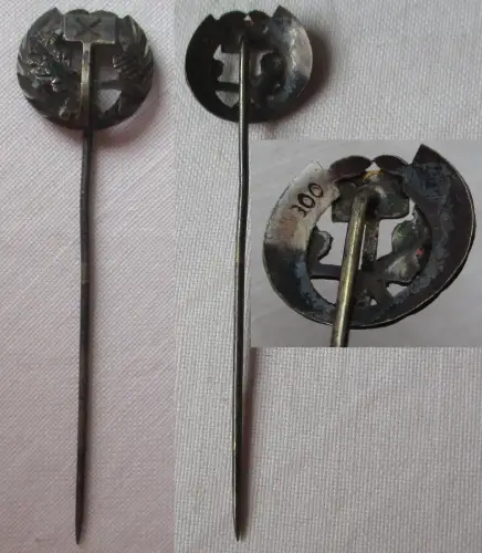 DDR Ehrennadel 800er Silber Handwerkskammer 25jähriges Meisterjubiläum (122538)