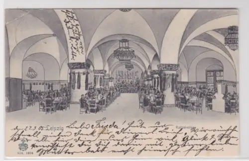 903961 Ak Leipzig Ratskeller Innenansicht 1905
