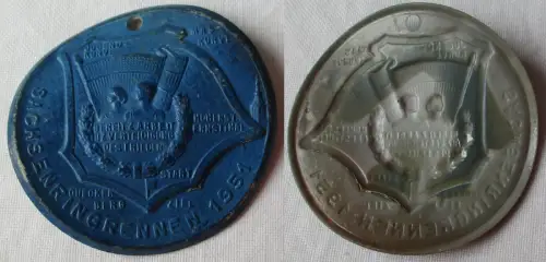 DDR Kunststoff Abzeichen Sachsenringrennen 1951 (155852)
