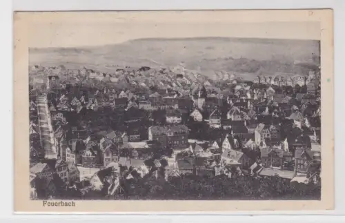 903240 Feldpost Ak Feuerbach Totalansicht  1917