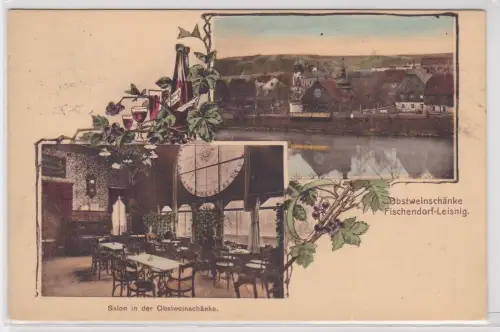902991 Mehrbild Ak Obstweinschänke Fischendorf Leisnig 1914