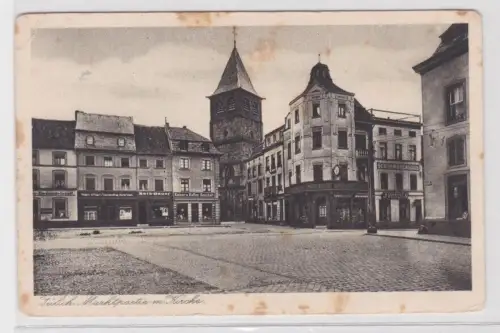 902378 Ak Jülich Marktplatz mit Kirche um 1930