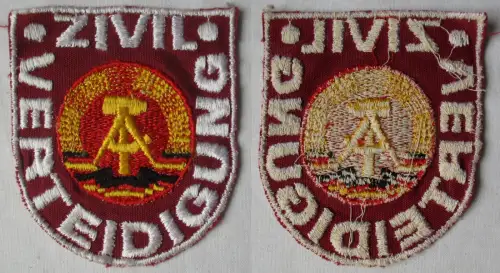 DDR Aufnäher Stoff Abzeichen Zivilverteidigung ZV (161601)