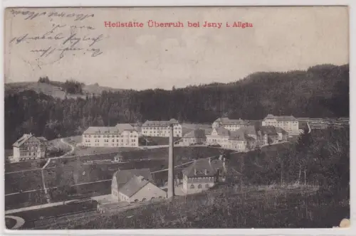 43154 Ak Heilstätte Überruh bei Isny im Allgäu 1912