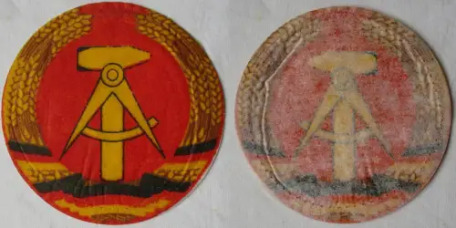 DDR Aufnäher Staatswappen Deutsche Demokratische Republik DDR (164725)