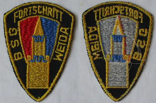 DDR Aufnäher Stoff Mitgliedsabzeichen BSG Fortschritt Weida (164936)