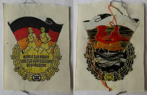 DDR Aufnäher Stoff Sportleistungsabzeichen für Erwachsene Stufe III (164952)