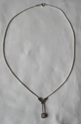 elegante 925er Sterling Silber Halskette mit Schmuckstein Anhängern (164307)