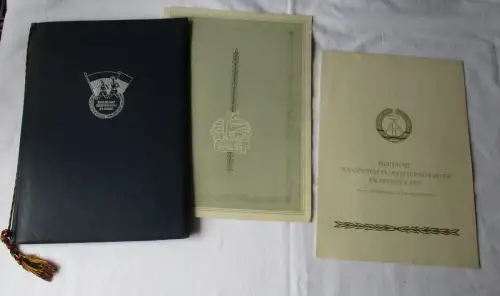 DDR Urkunden Sportfest Leipzig 1954 Deutscher Meister 1957 Fechten (160490)