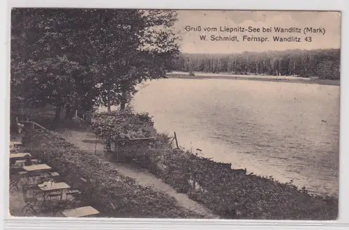 45428 Ak Gruß vom Liepnitz See bei Wandlitz (Mark) 1926