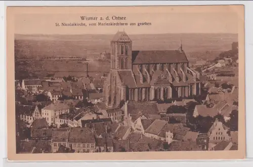 96306 Ak Wismar an der Ostsee St.Nicolaikirche um 1930
