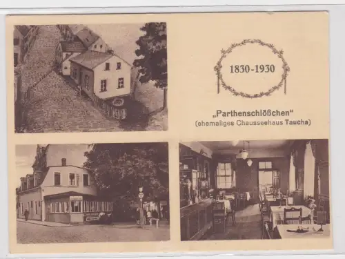 904281 Ak Taucha/Leipzig Restaurant "Parthenschlößchen" um 1930