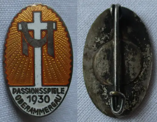 emailliertes Abzeichen Passionsspiele Oberammergau 1930 (159274)