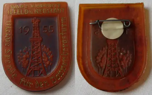 DDR Abzeichen Kleine Spende für den Poppenbergsturm Harz-Kurort Ilfeld (164003)