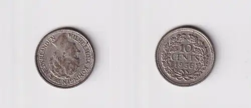 10 Cent Silber Münze Niederlande 1936 ss+ (165771)