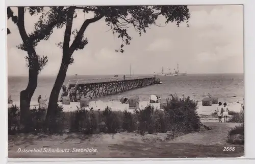 903681 Ak Ostseebad Scharbeutz - Seebrücke, Strandpromenade 1930