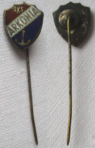 seltene emaillierte Anstecknadel SKS Arkonia Szczecin Stettin um 1930  (164551)